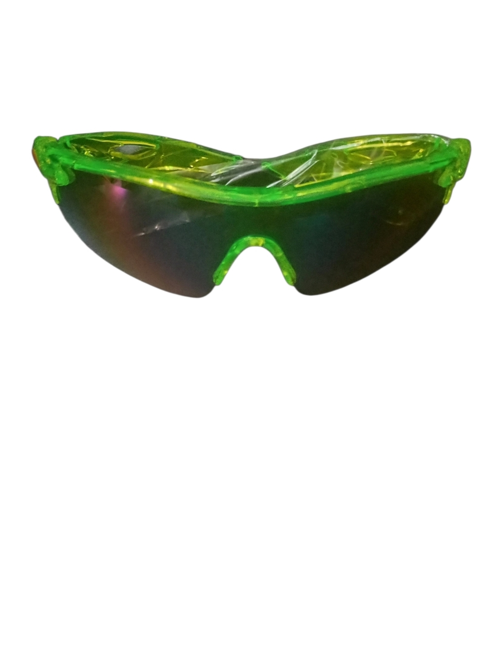 New Neon Green Shield Polarized Outdoor Sports Sunglasses Unisex